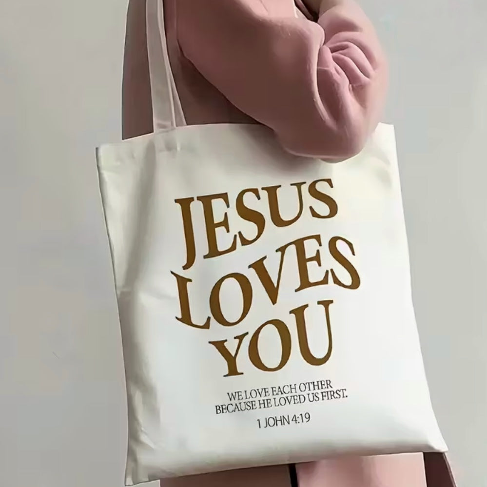 Totebag Jesus loves you