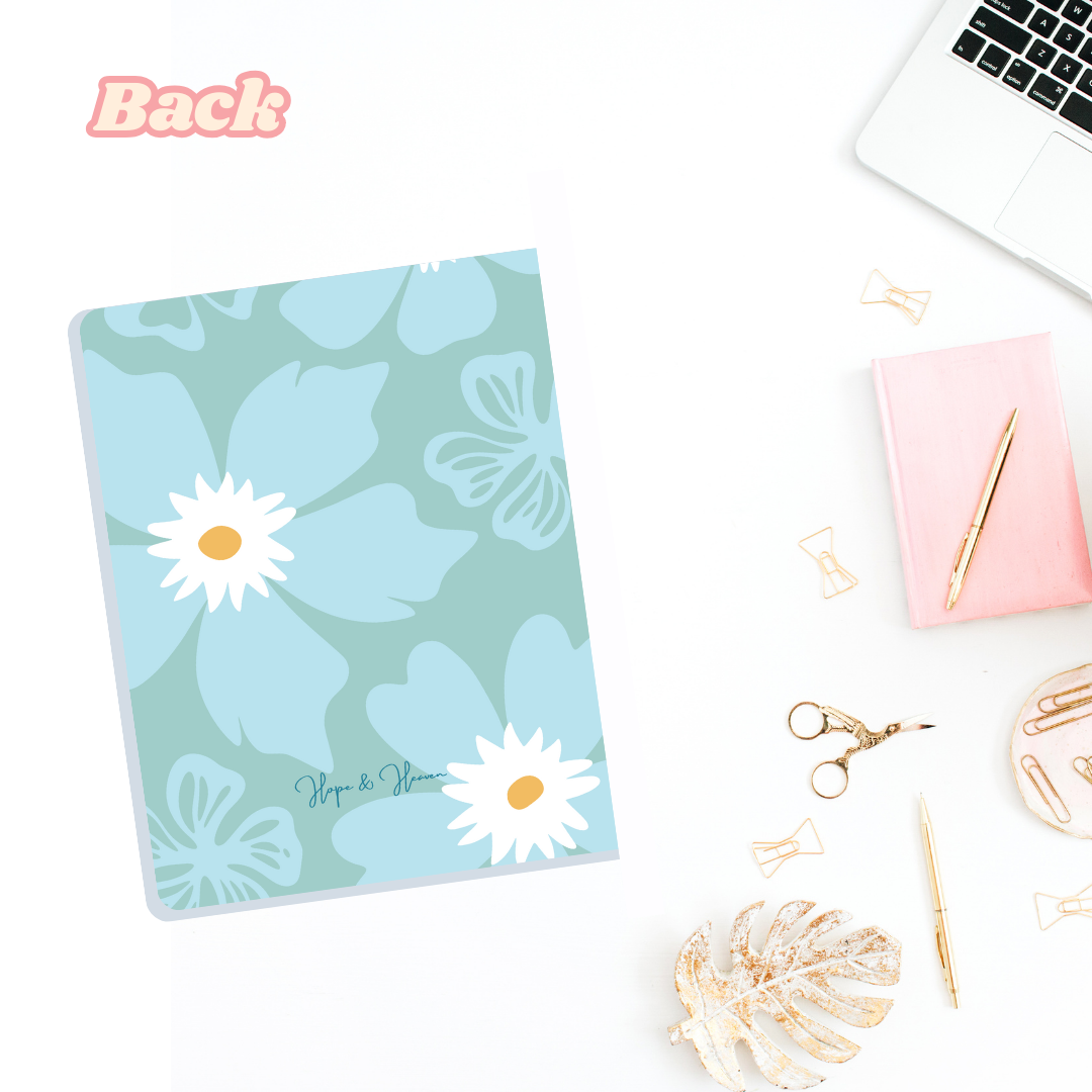 Mini Notes Florece Flor Celeste