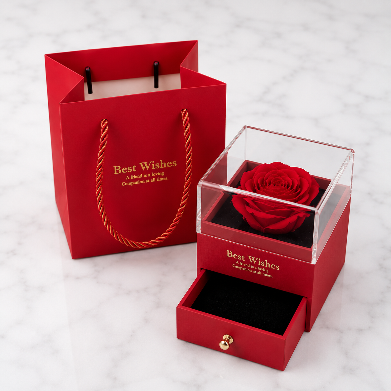 Cofre Rosa Eterna Roja