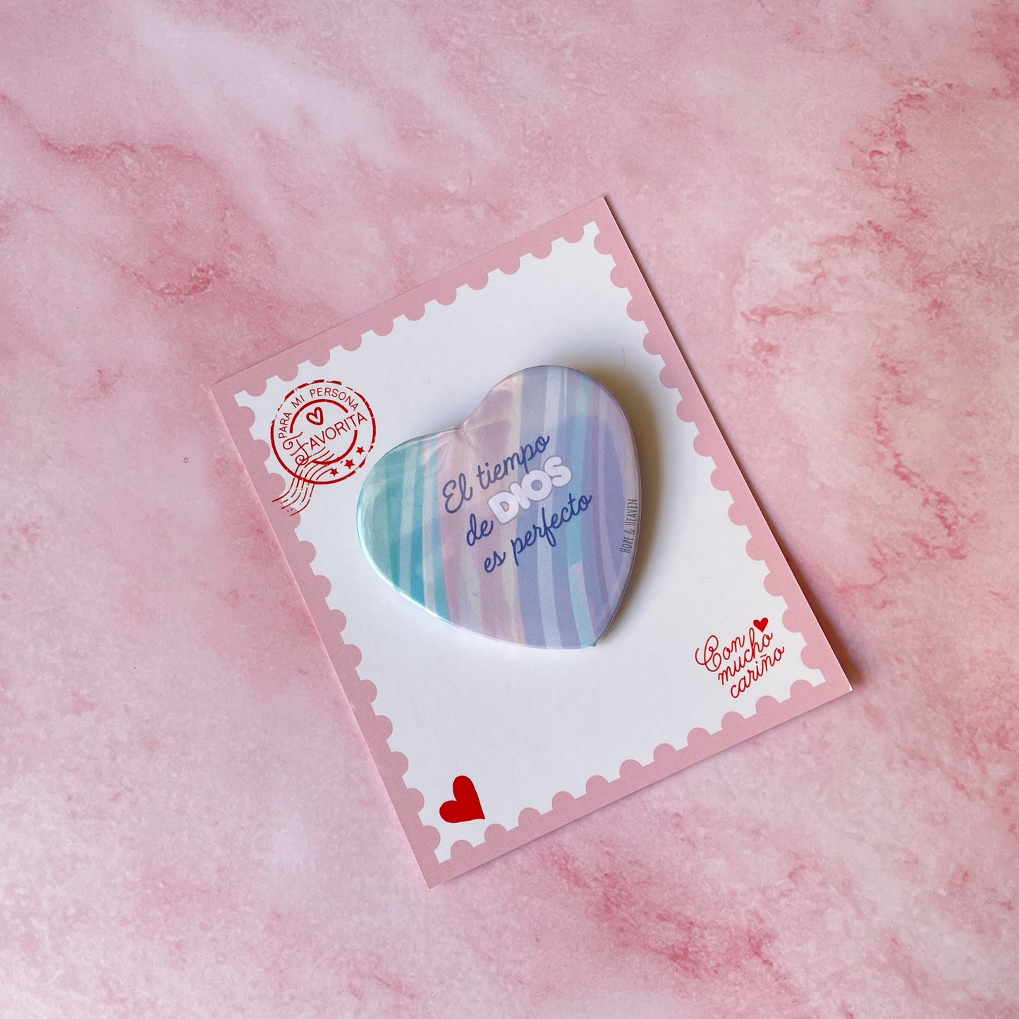 Pin Corazón Tiempo de Dios