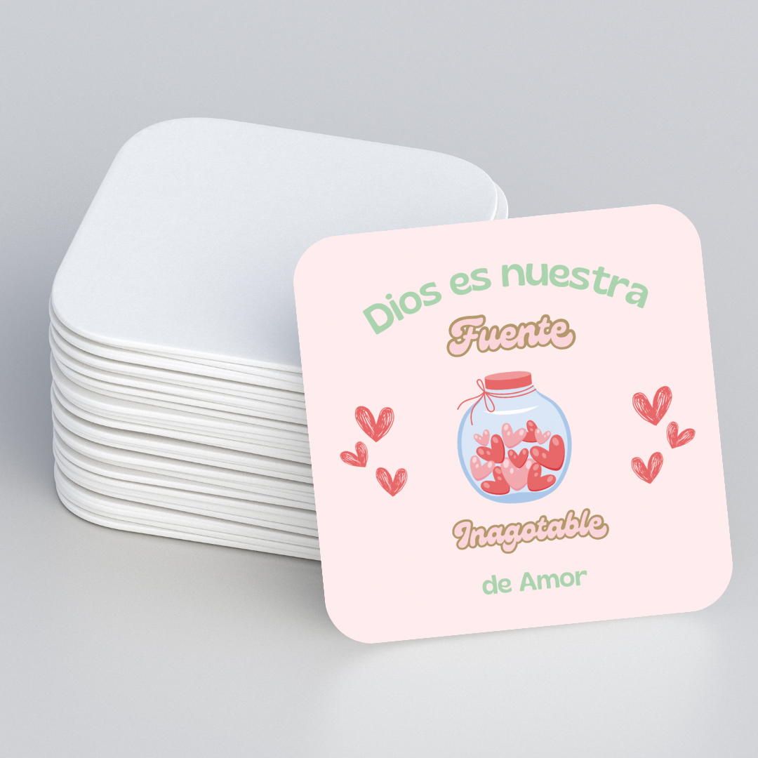 Set Portavasos ilustrados