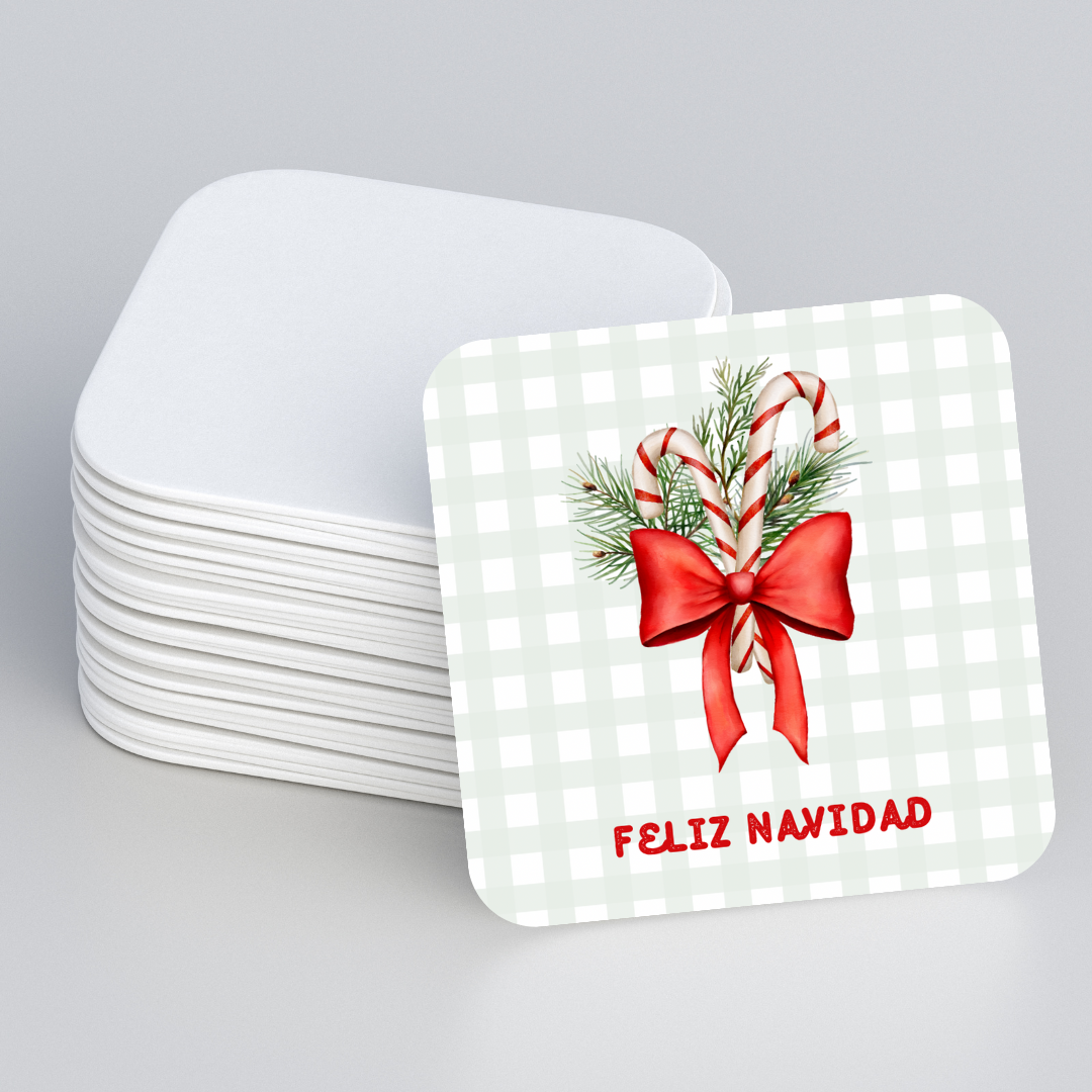 Set Portavasos Navideños Vintage