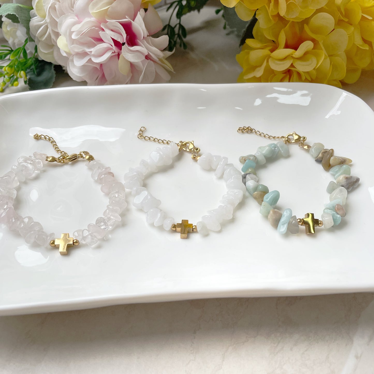 Pulsera Cuarzos Cruz