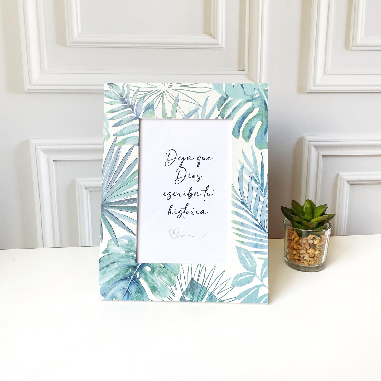 Cuadro Frase Floral