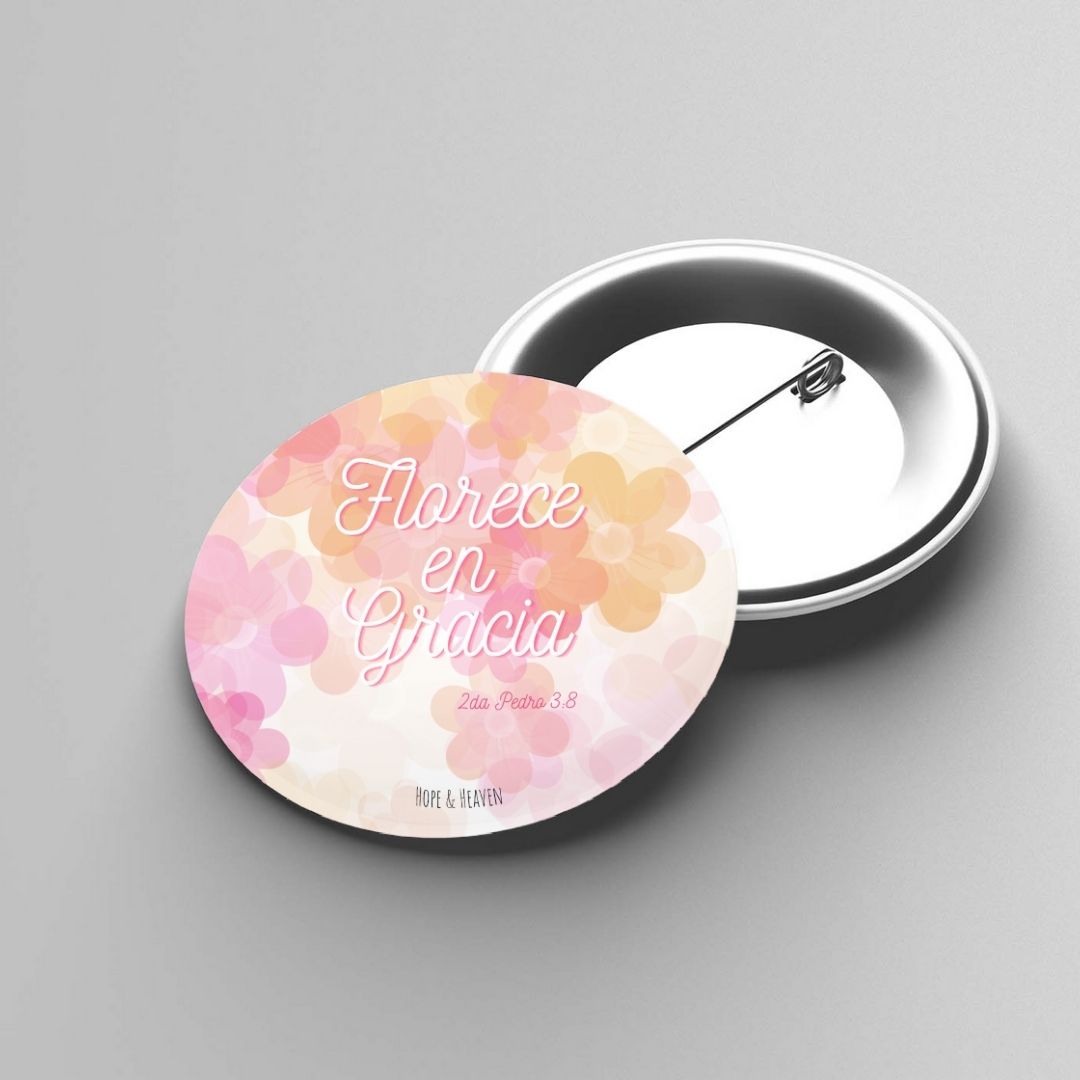 Pin Florece en Gracia rosado