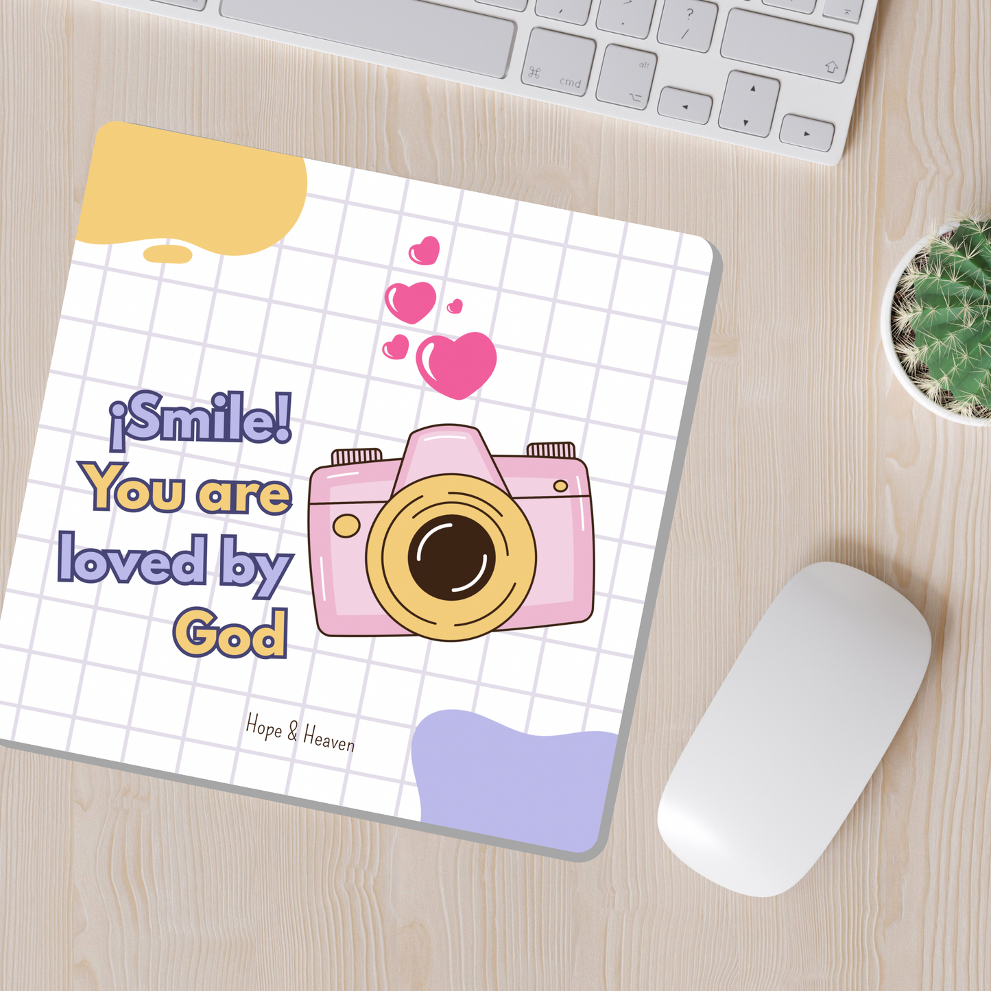 Mousepad Smile, God loves you