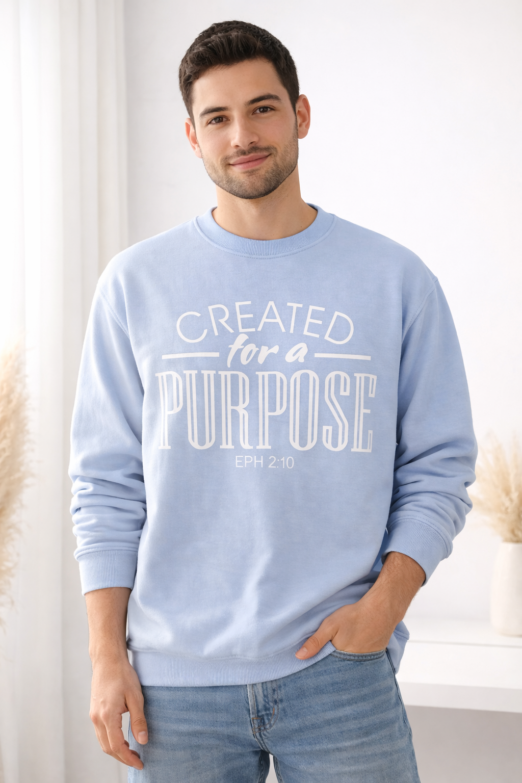 Polera Purpose celeste