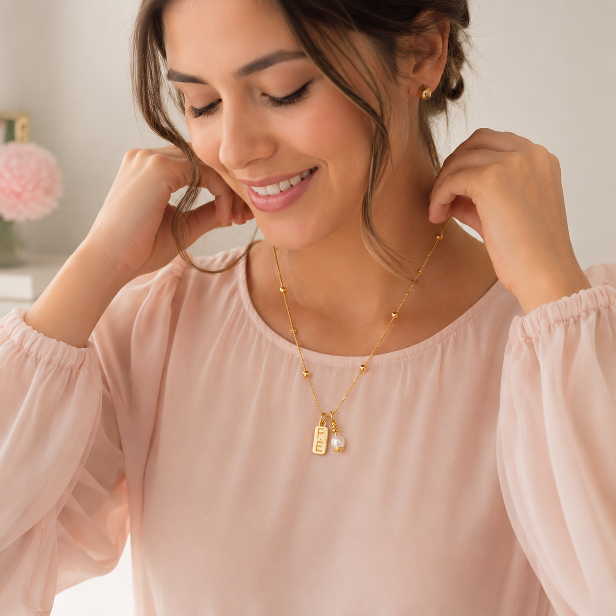 Collar Fe Perla