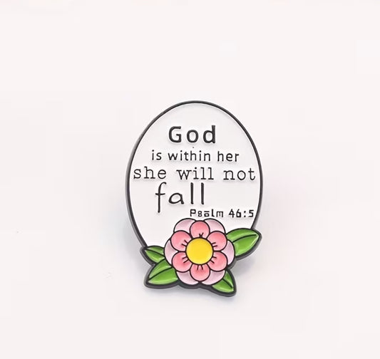 Broche God within her Flower