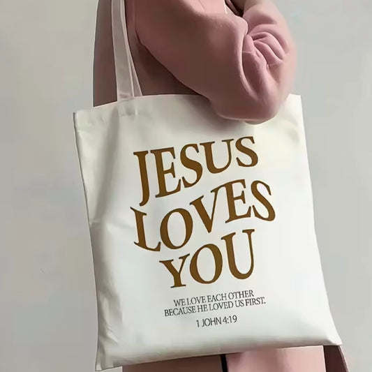 Totebag Jesus loves you