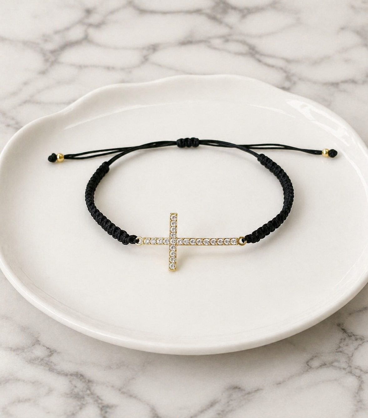 Pulsera Cruz Brillante