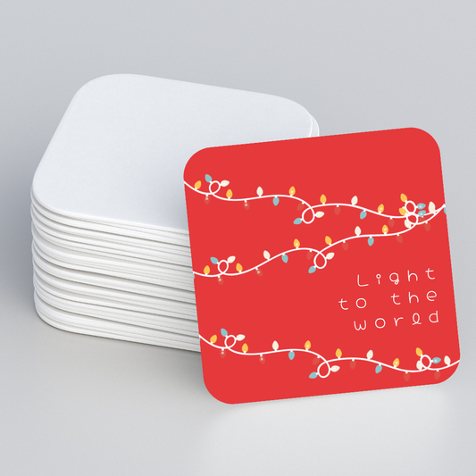 Set Portavasos Navideños Rojo Verde