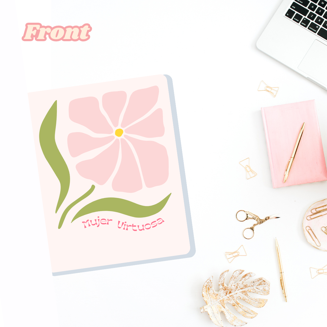 Mini Notes Mujer Virtuosa Flor