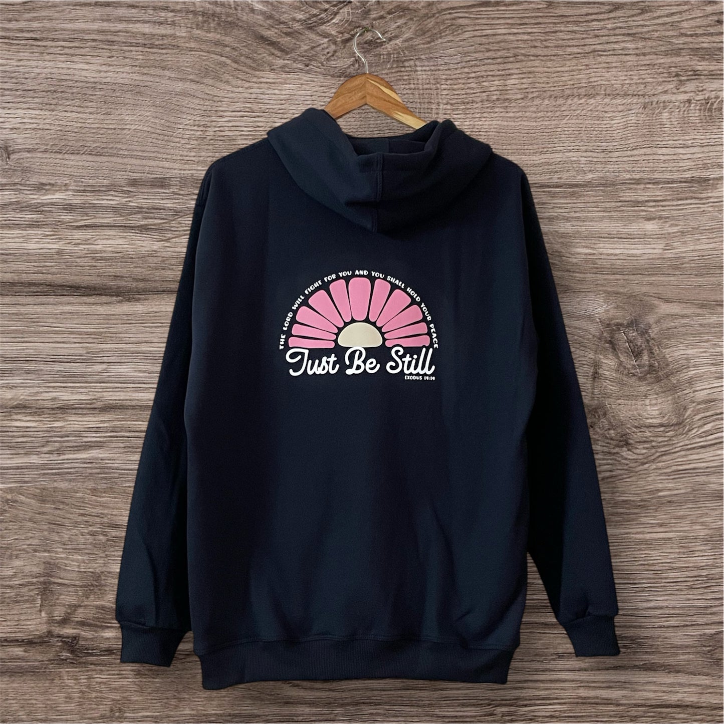 Polera Just be Still Azul