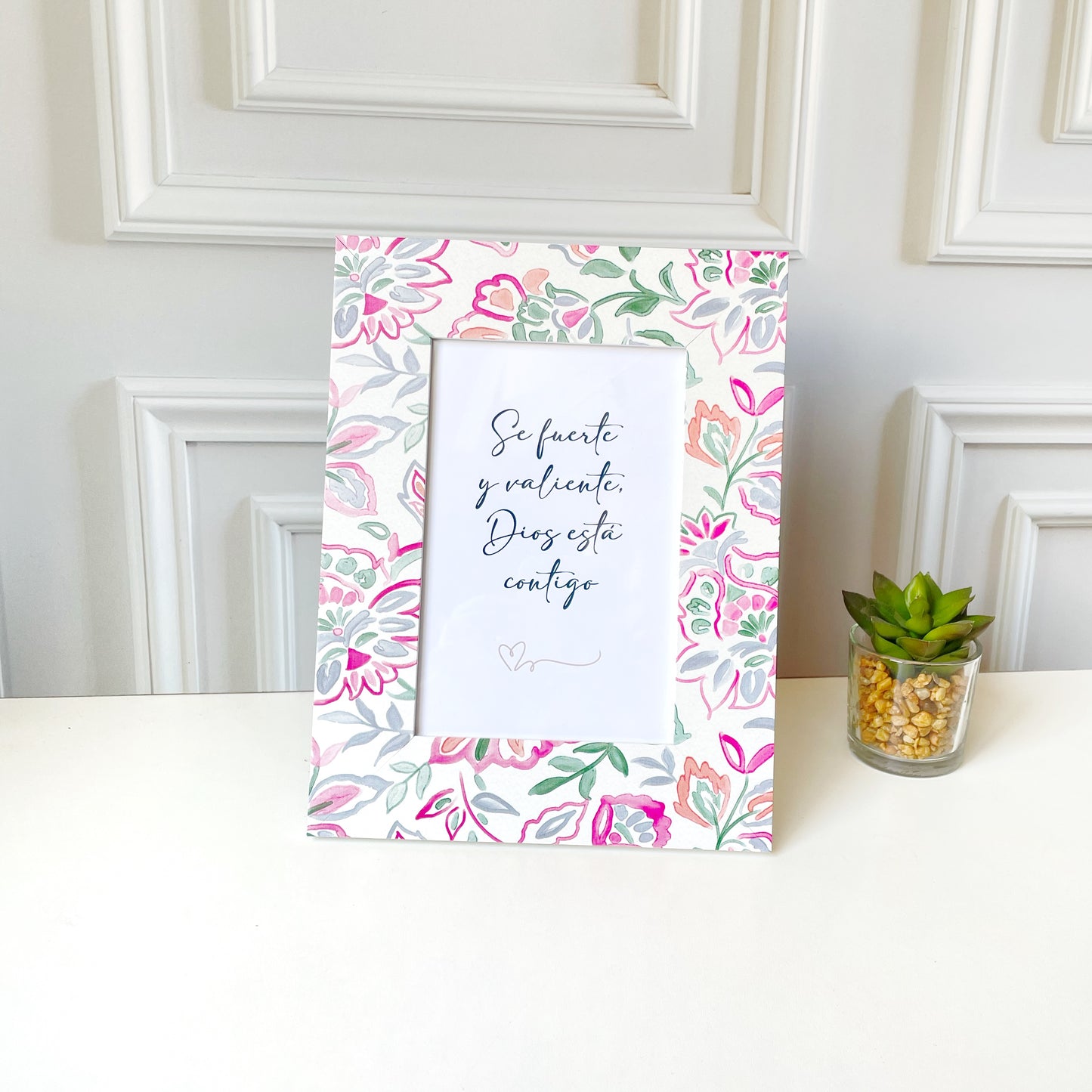 Cuadro Frase Floral