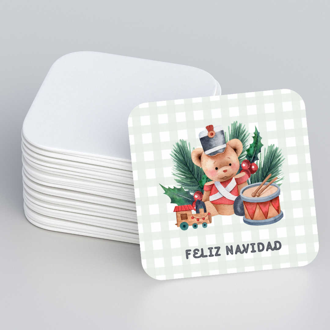 Set Portavasos Navideños Vintage