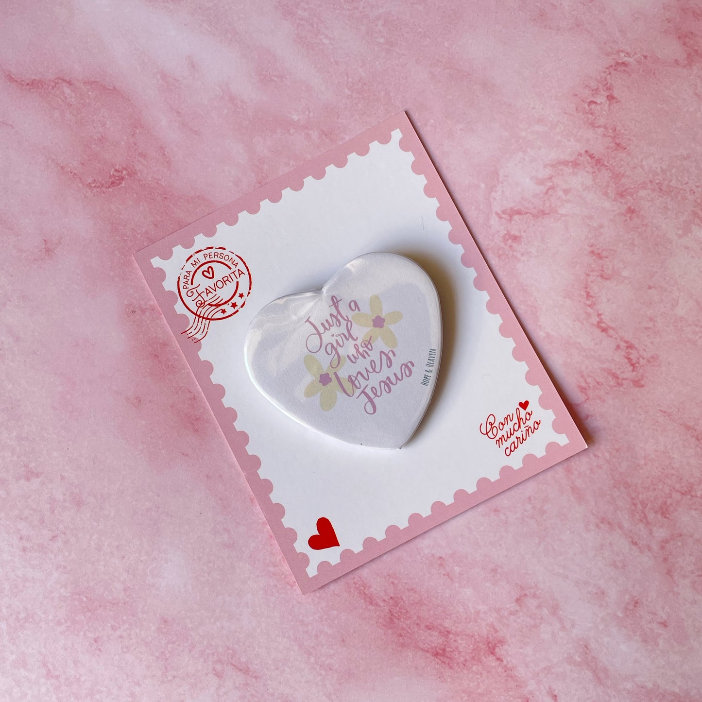 Pin Corazón Just a Girl