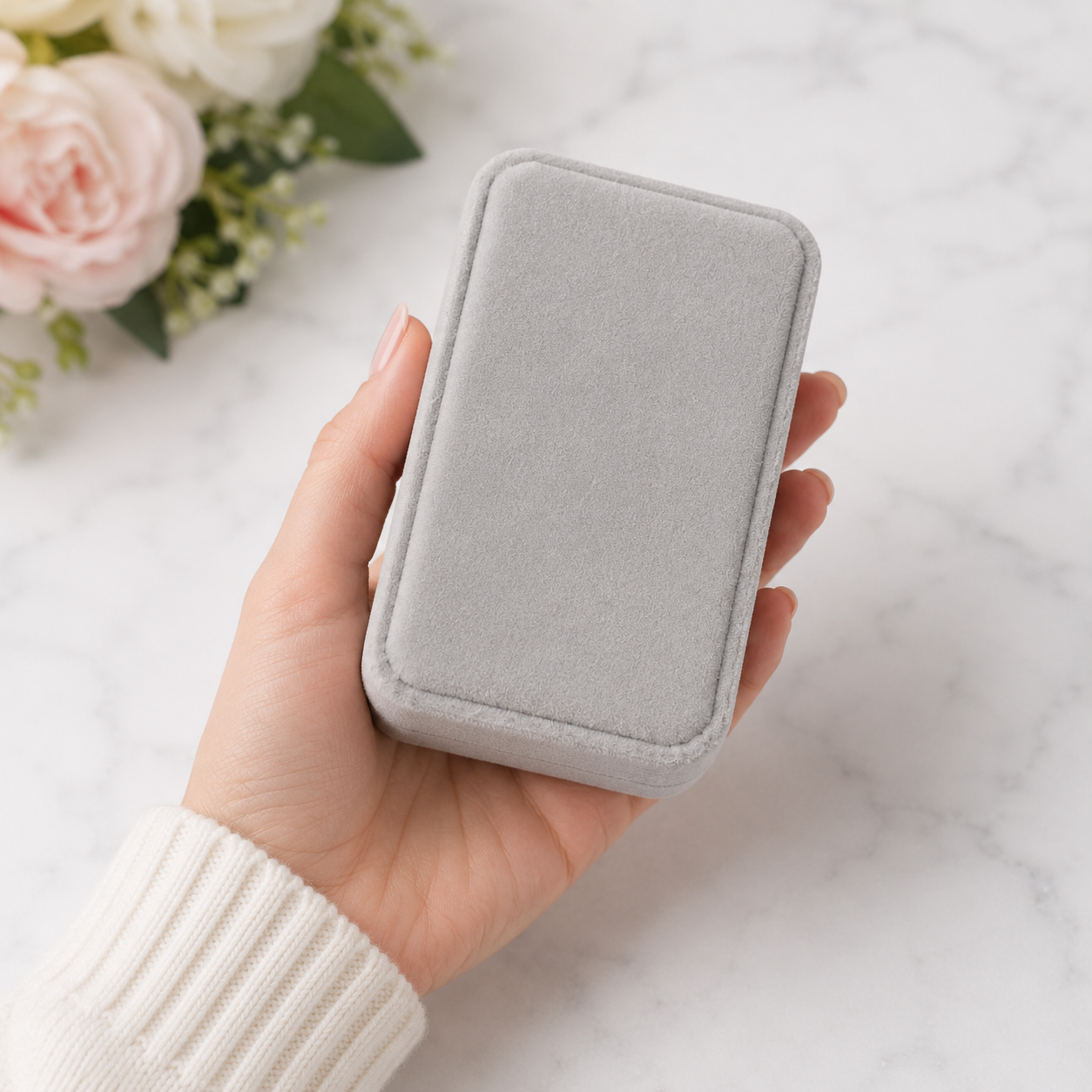 Estuche Pana Gris