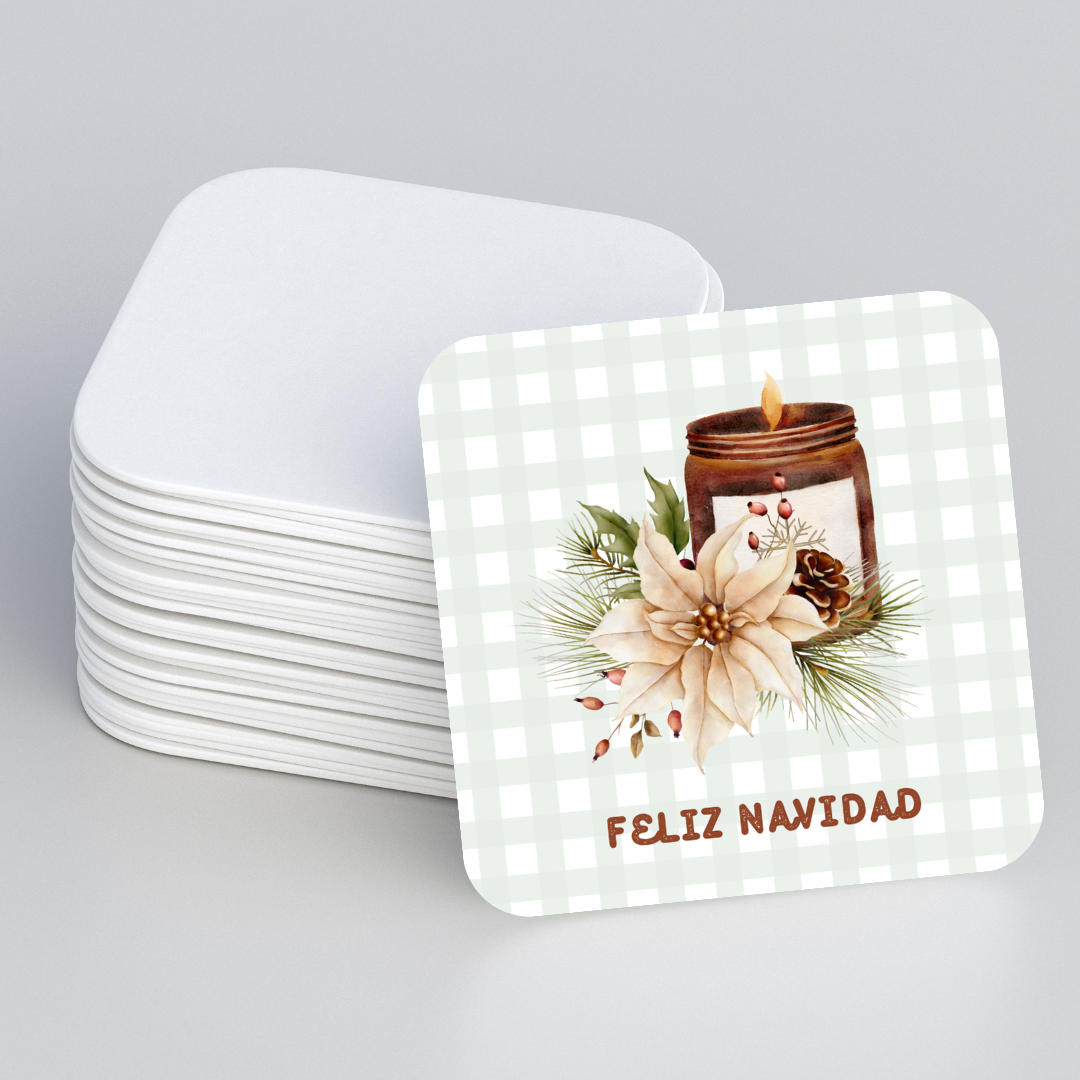 Set Portavasos Navideños Vintage