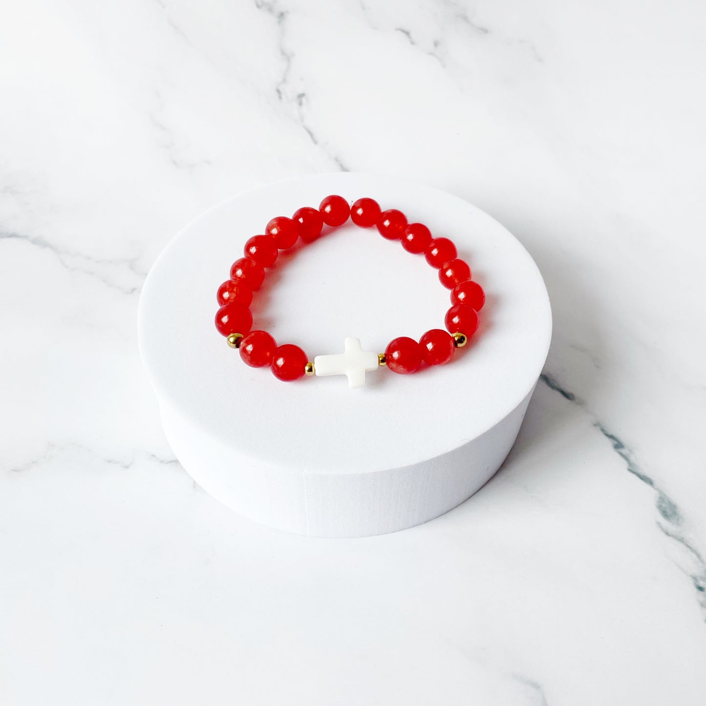 Pulsera Cruz Nácar xmas