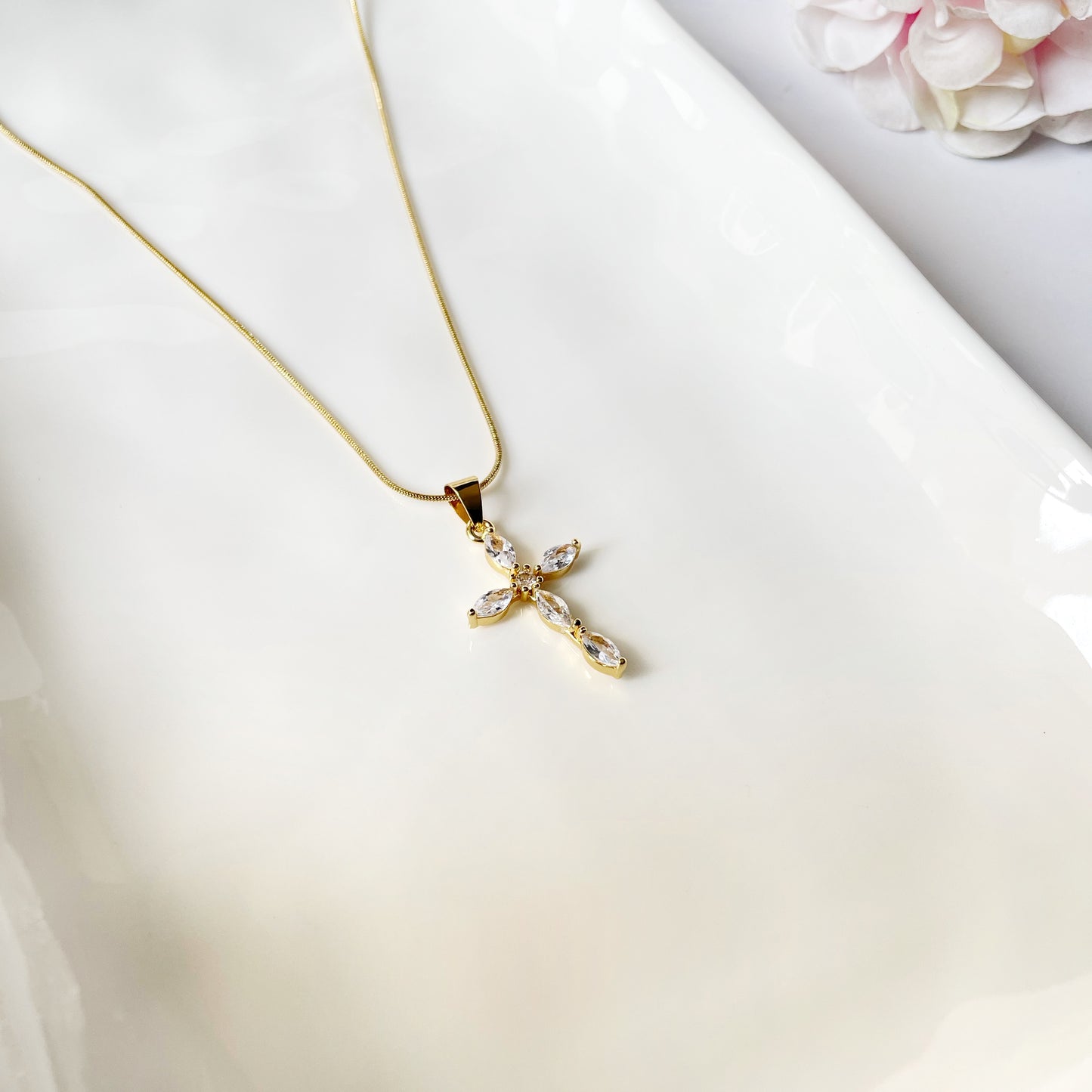Collar Cruz Zircones