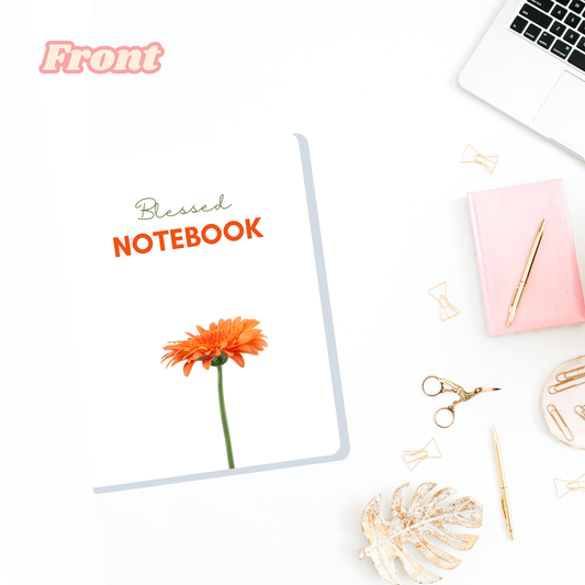 Mini Notes Blessed Flor Naranja