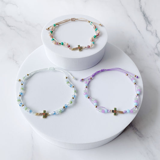 Pulsera Cruz Color