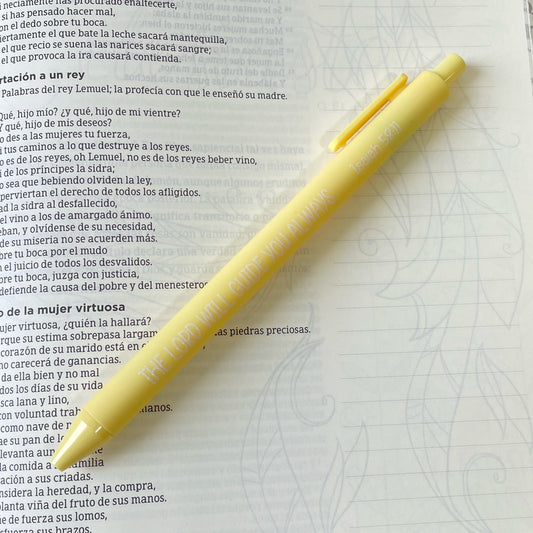 Lapicero Amarillo Isaías 58