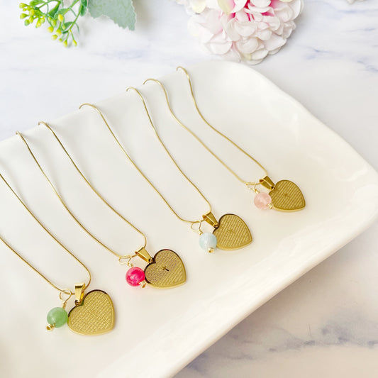 Collar Corazón Cruz Oración
