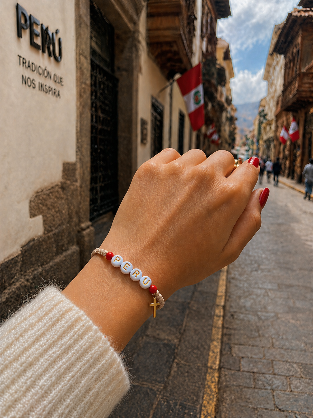 Pulsera Perú Cruz