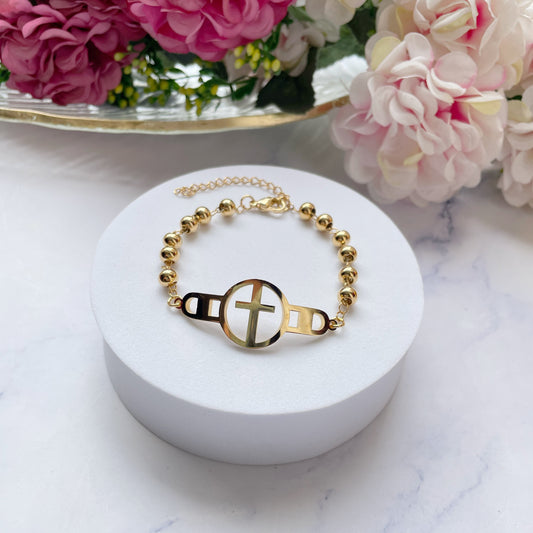 Pulsera Cross Circle