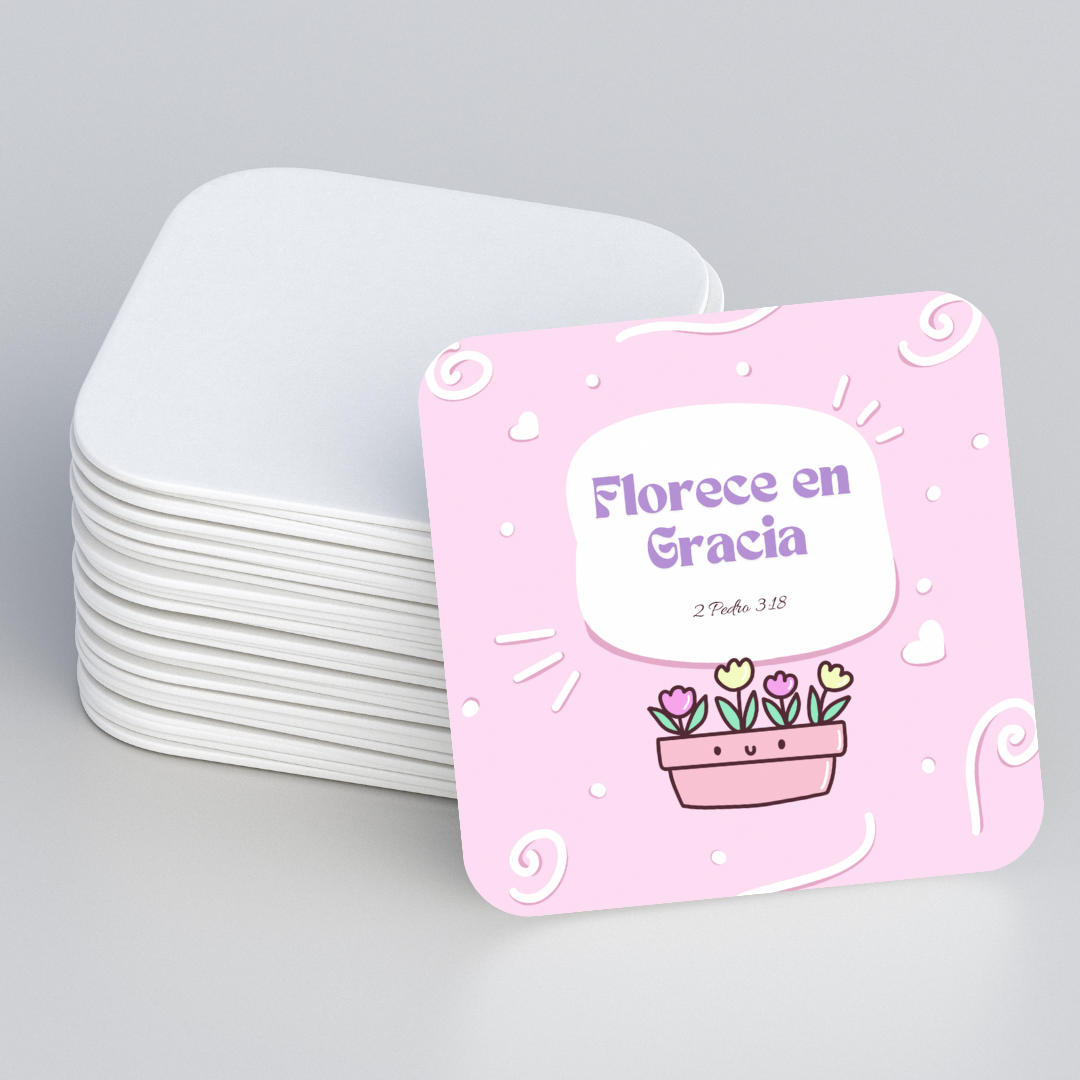 Set Portavasos ilustrados