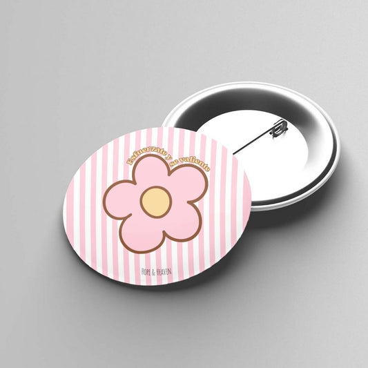 Pin Flor Rosa Esfuerzate