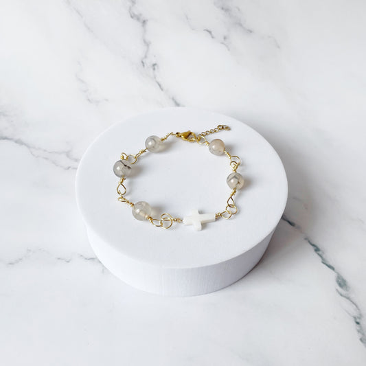 Pulsera Mármol Cruz