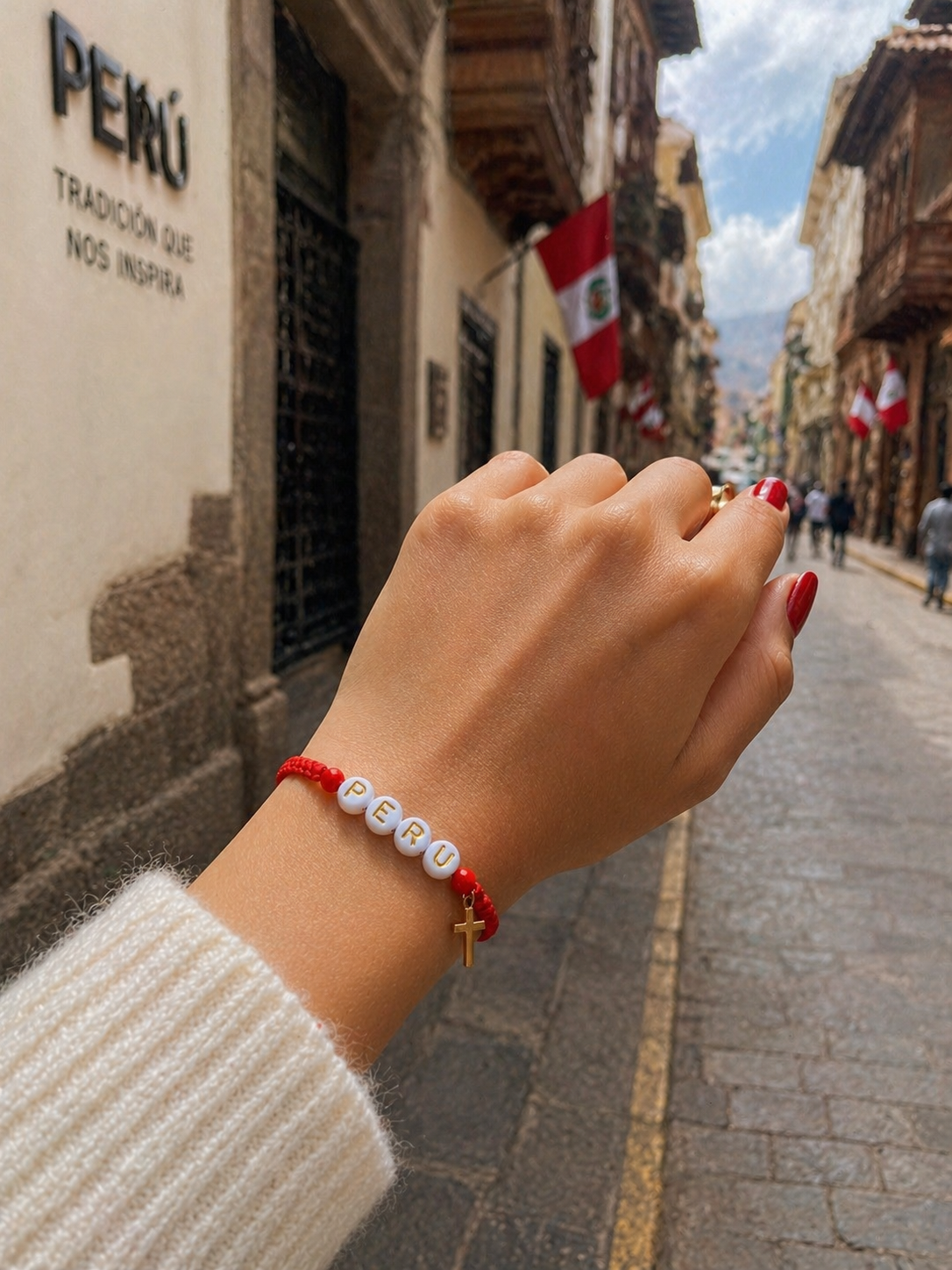 Pulsera Perú Cruz
