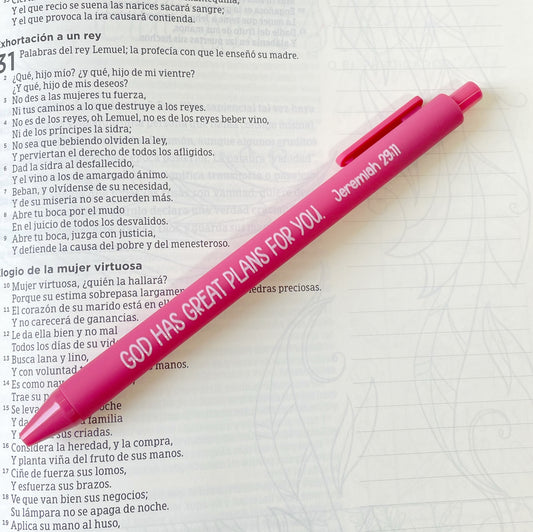 Lapicero Fucsia Jeremías 29
