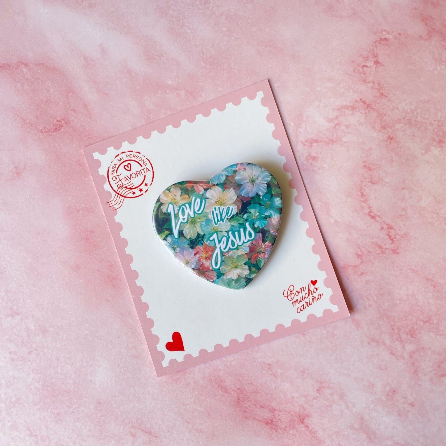 Pin Corazón Love like Jesus