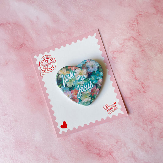 Pin Corazón Love like Jesus
