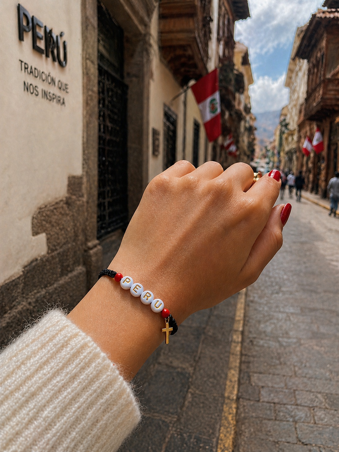 Pulsera Perú Cruz