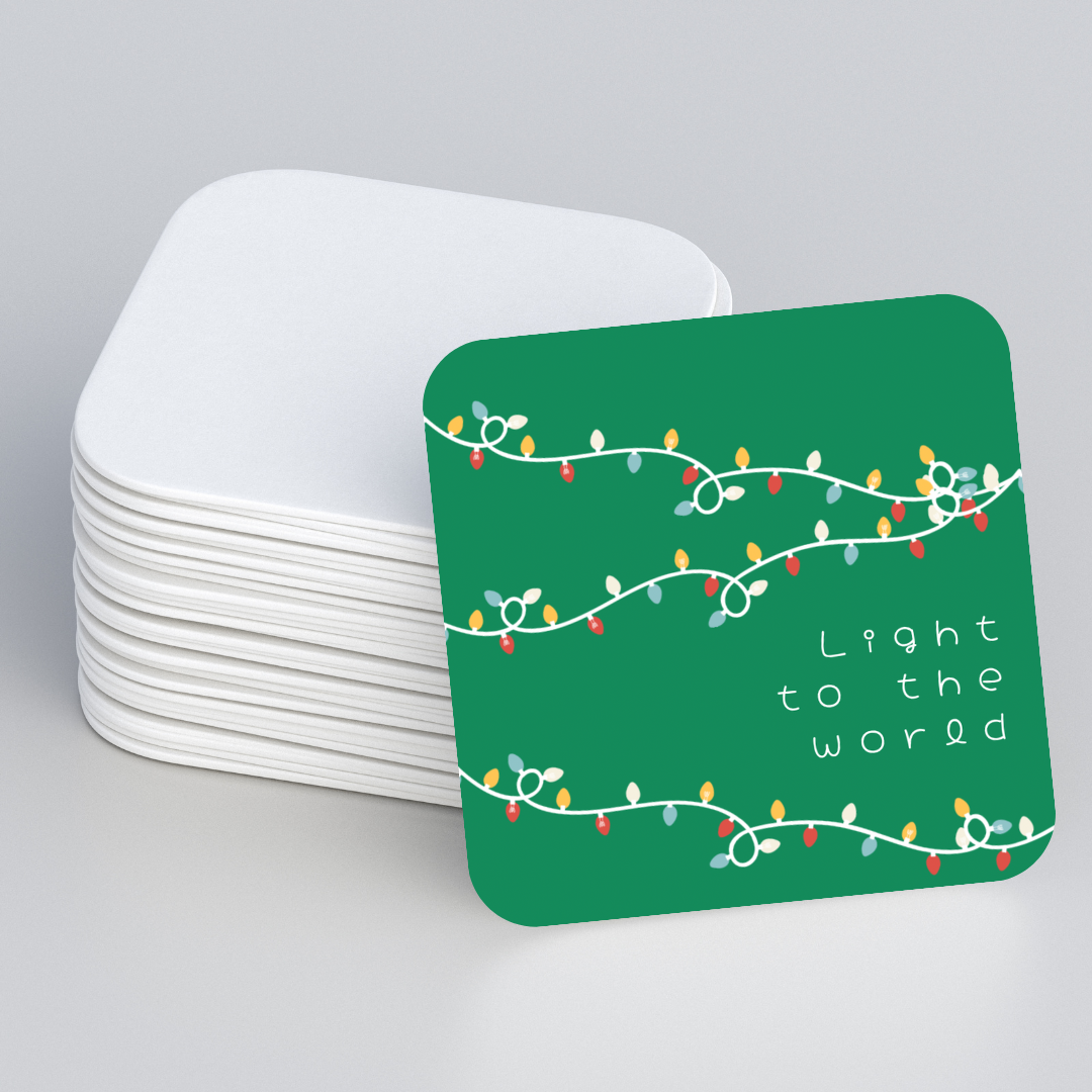 Set Portavasos Navideños Rojo Verde
