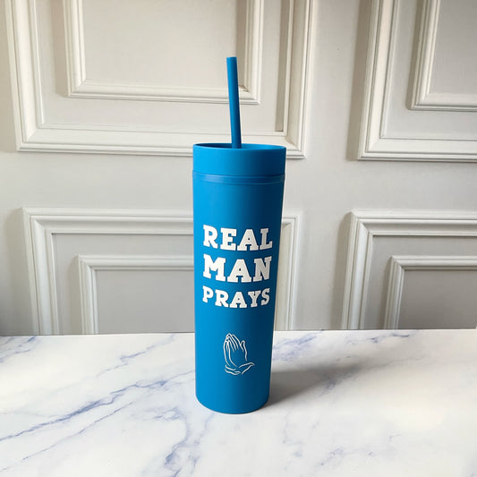 Tumbler Real Man Prays
