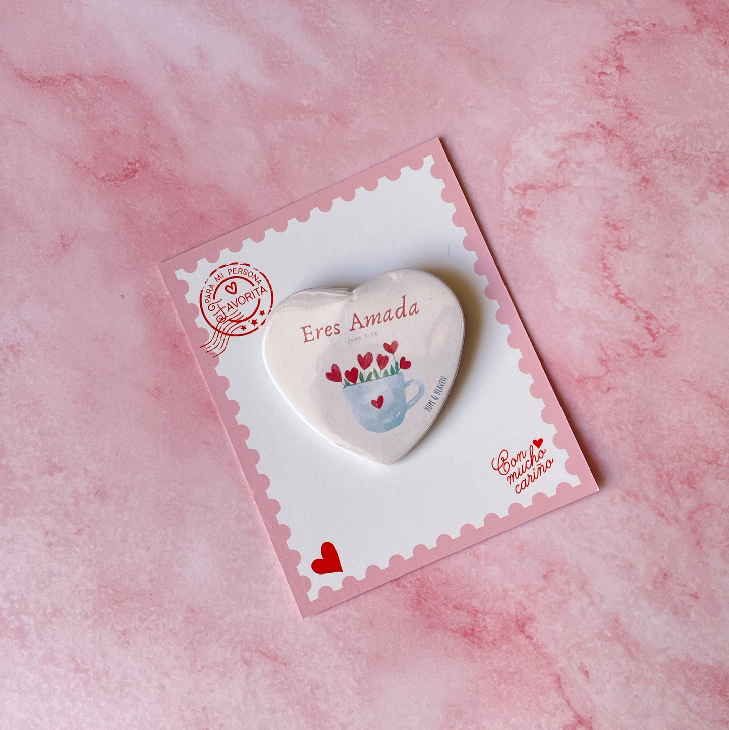 Pin Corazón Eres Amada