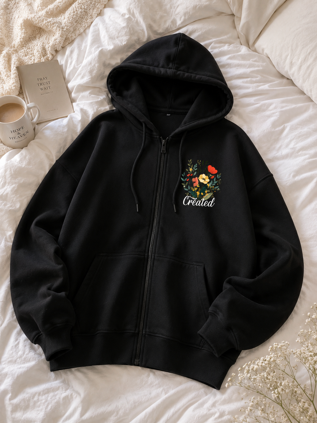 Polera Faithfully Created Negro