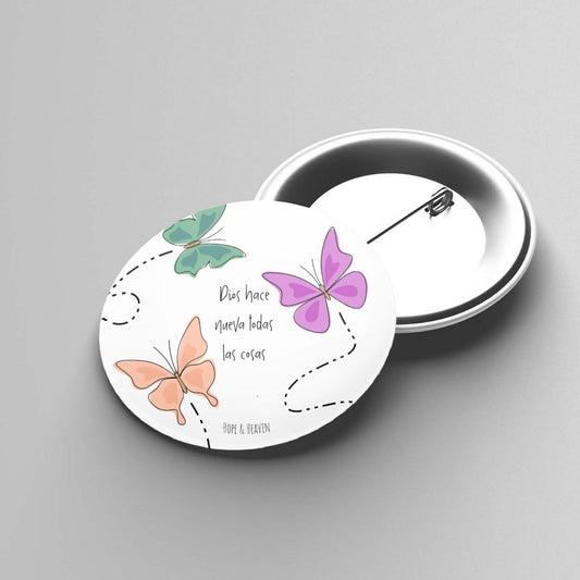 Pin Dios hace nuevo mariposas
