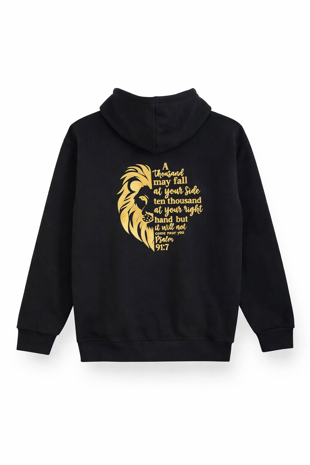 Polera Leon Salmos Negro