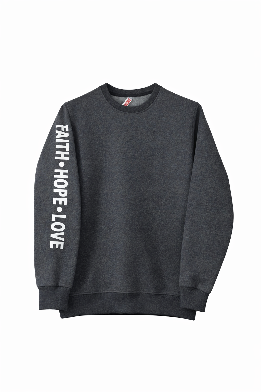 Polera Faith Hope Love gris