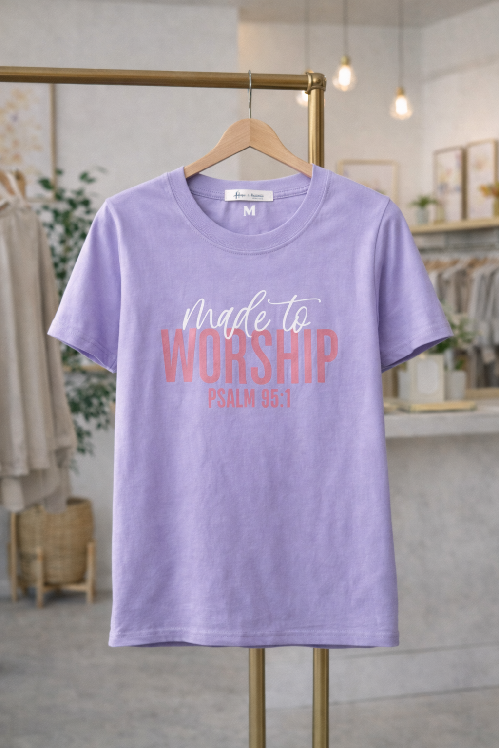 Básico Lila Made to worship