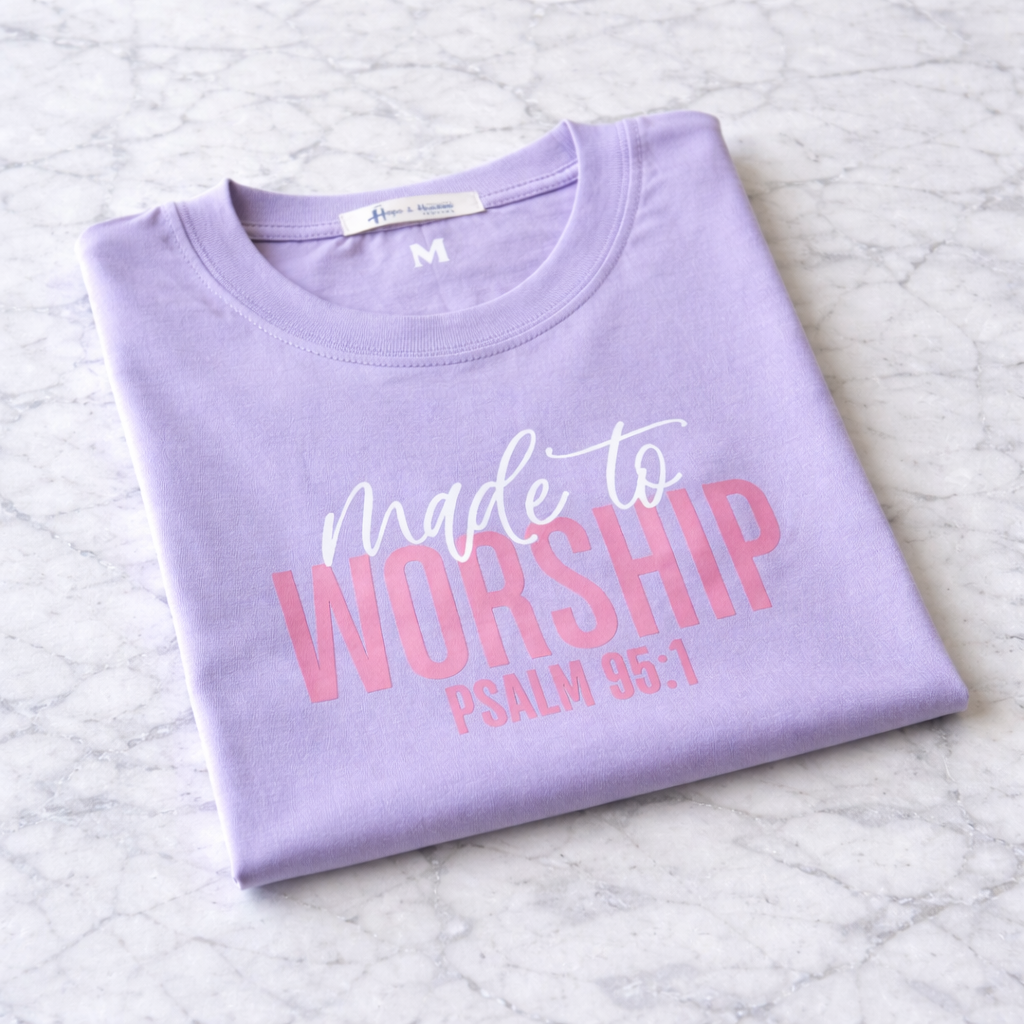 Básico Lila Made to worship