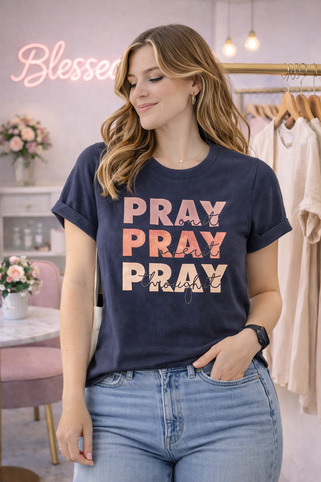 Básico Pray on it (azul)